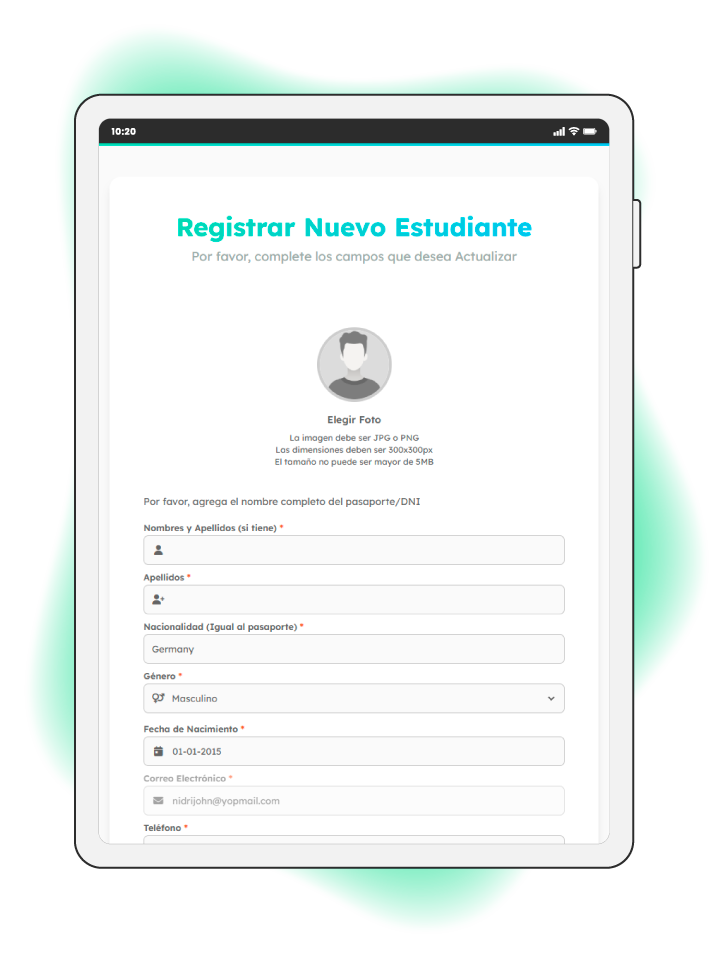 Online enrolments from any device
