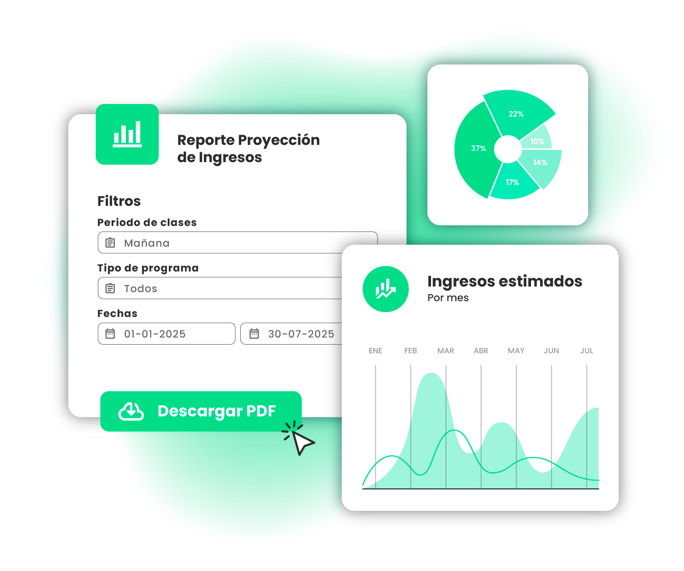 Detailed financial reports and in real time